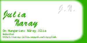 julia naray business card